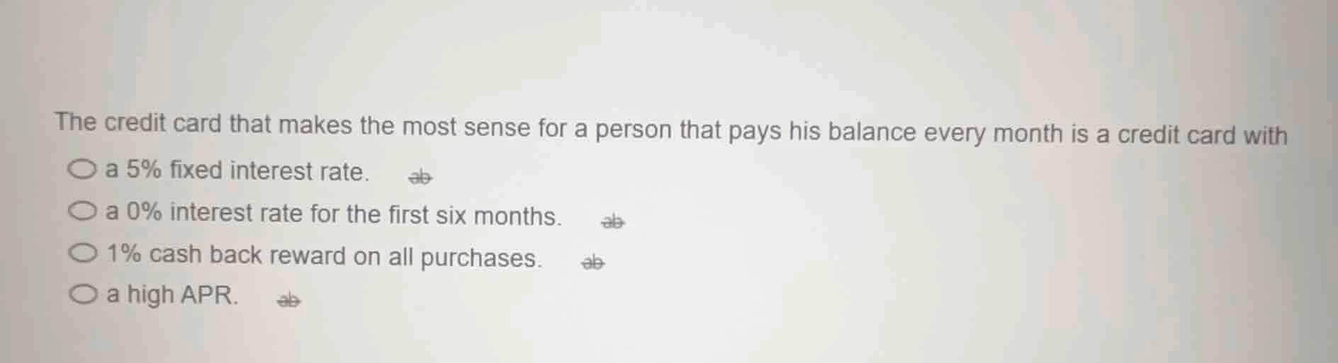 the credit card that makes the most sense for a person that pays his ba…