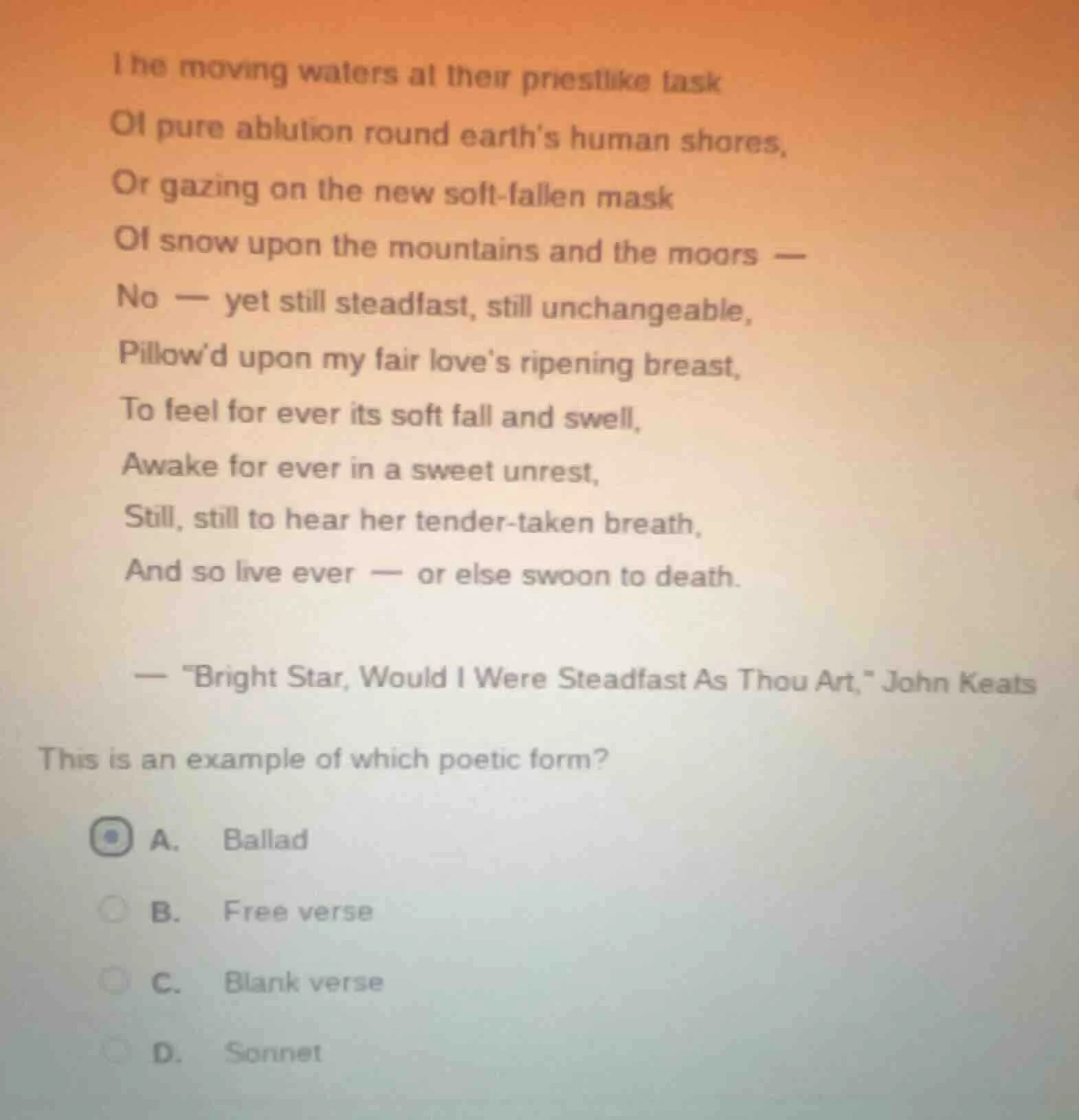 the moving waters at their priestlike task of pure ablution round earth…