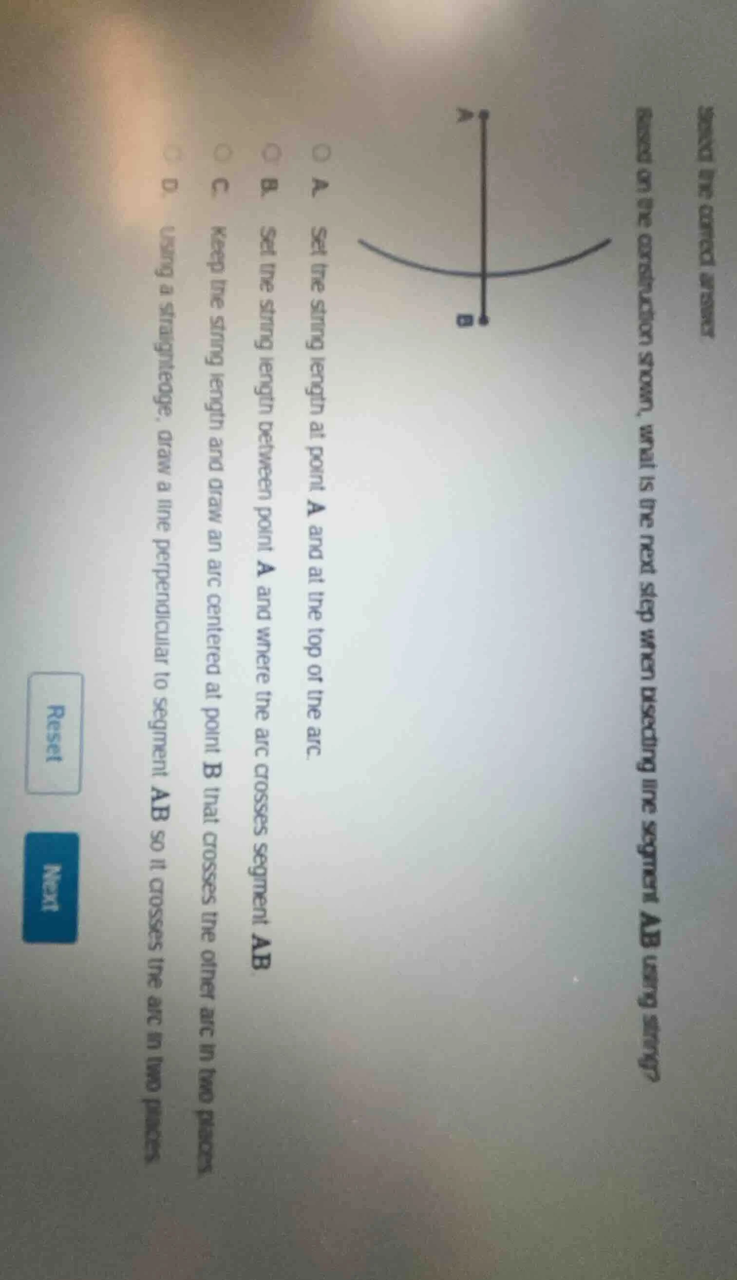 select the correct answer.based on the construction shown, what is the …