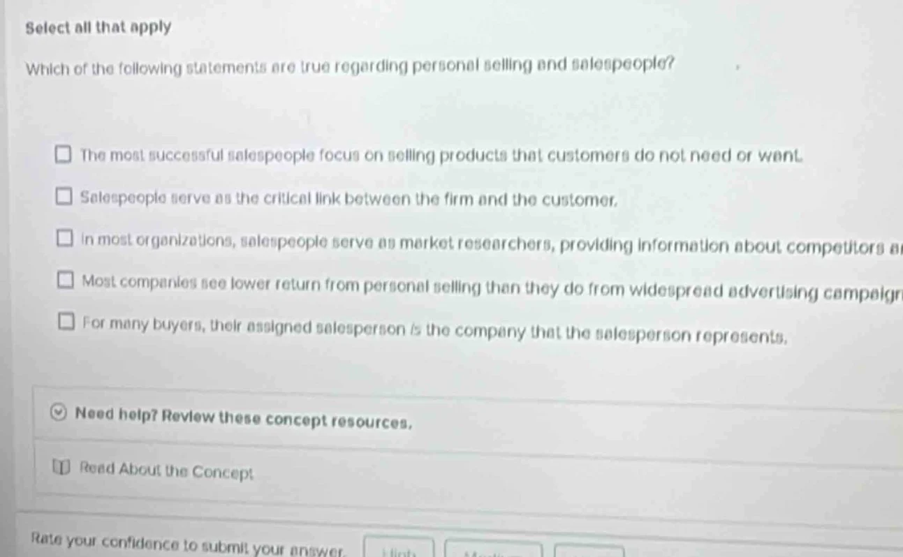 select all that apply which of the following statements are true regard…