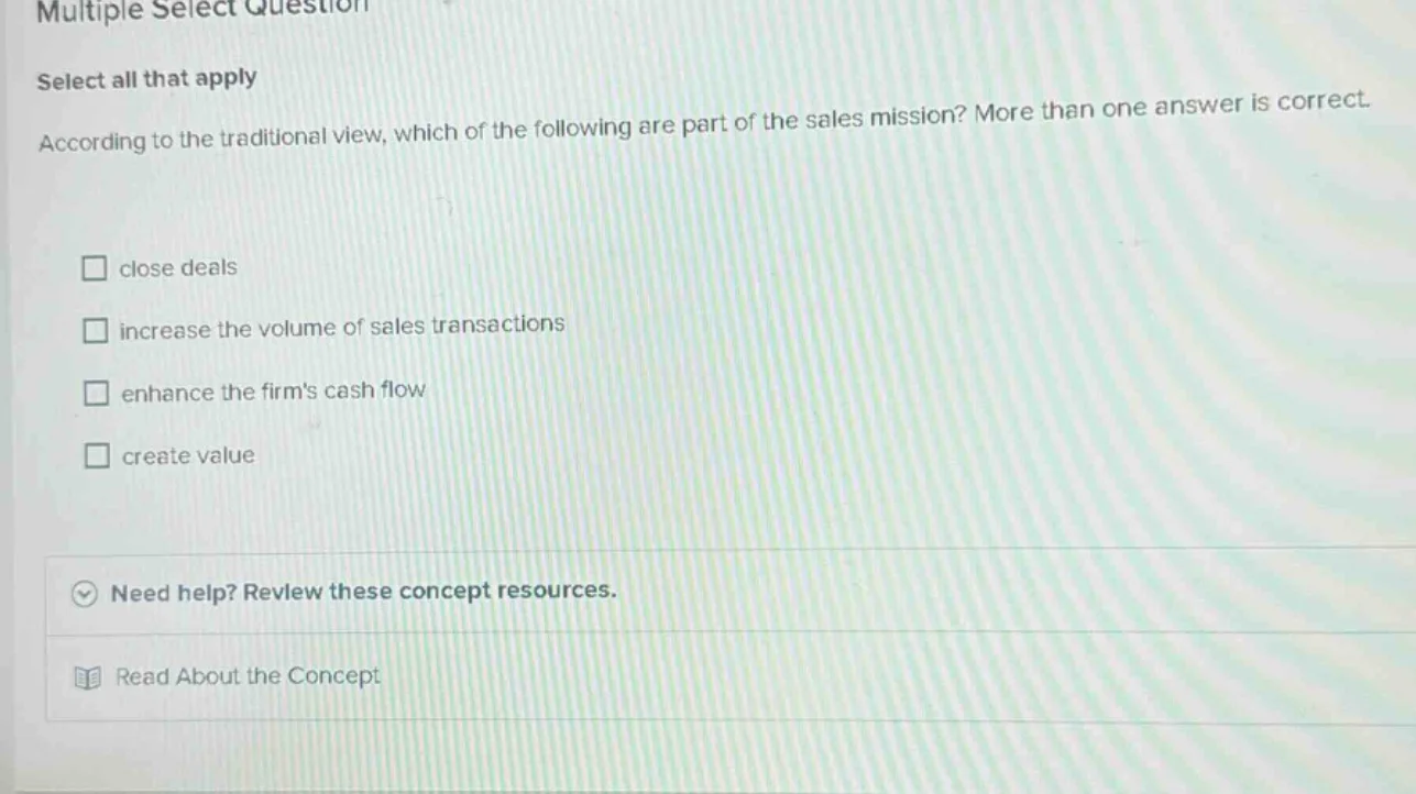 multiple select question select all that apply according to the traditi…
