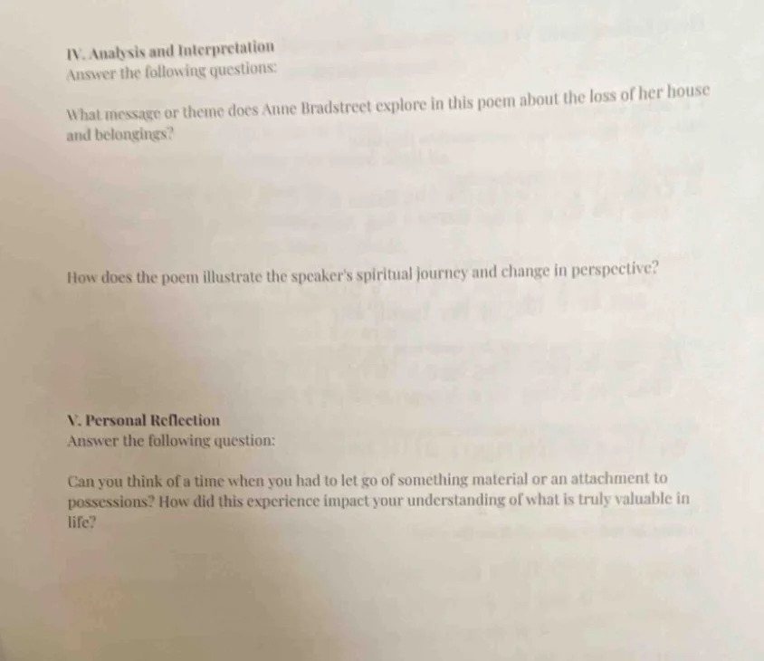 iv. analysis and interpretation answer the following questions: what me…