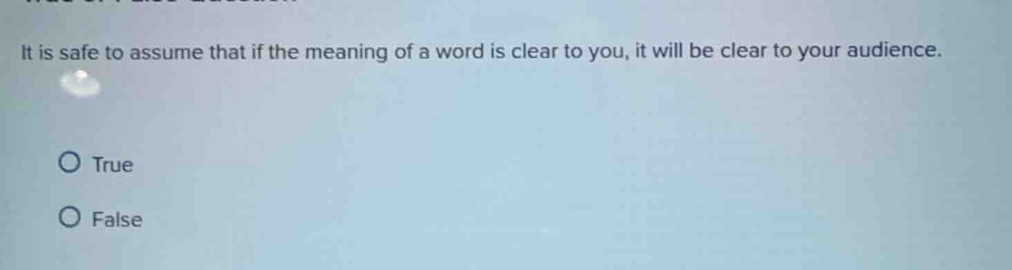it is safe to assume that if the meaning of a word is clear to you, it …