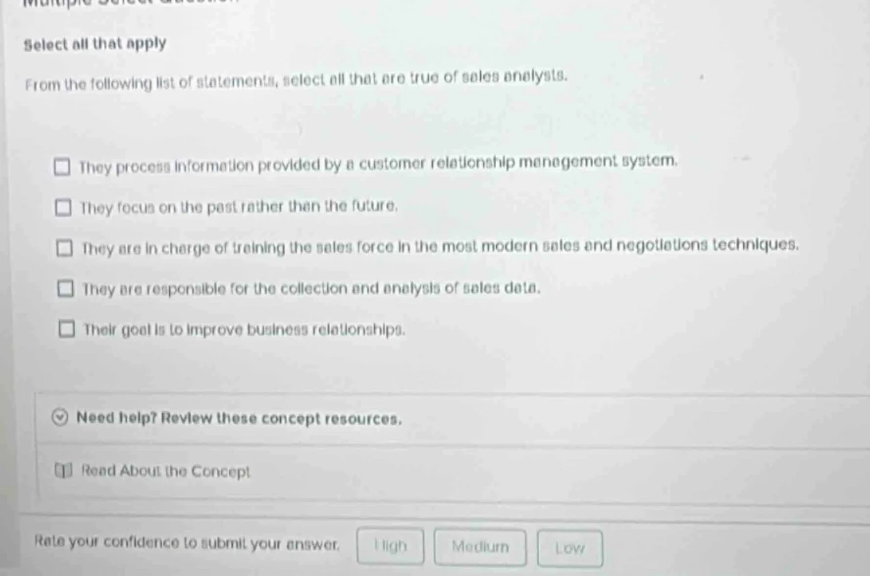 select all that apply from the following list of statements, select all…