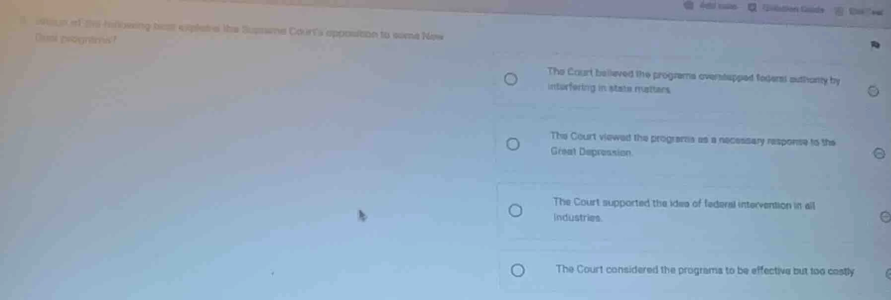 which of the following best explains the supreme courts opposition to s…