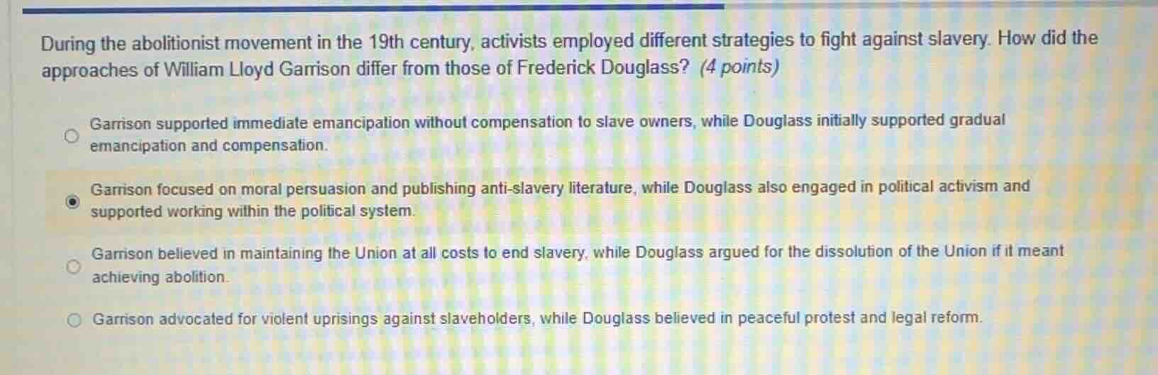 during the abolitionist movement in the 19th century, activists employe…