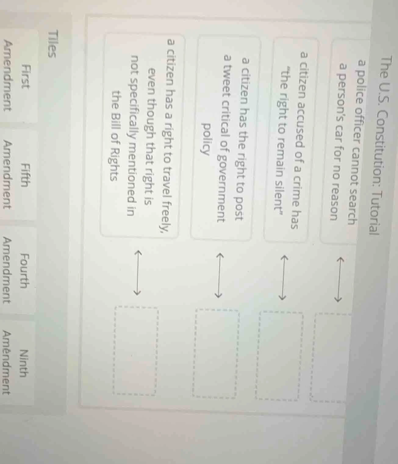 the u.s. constitution: tutorial a police officer cannot search a person…