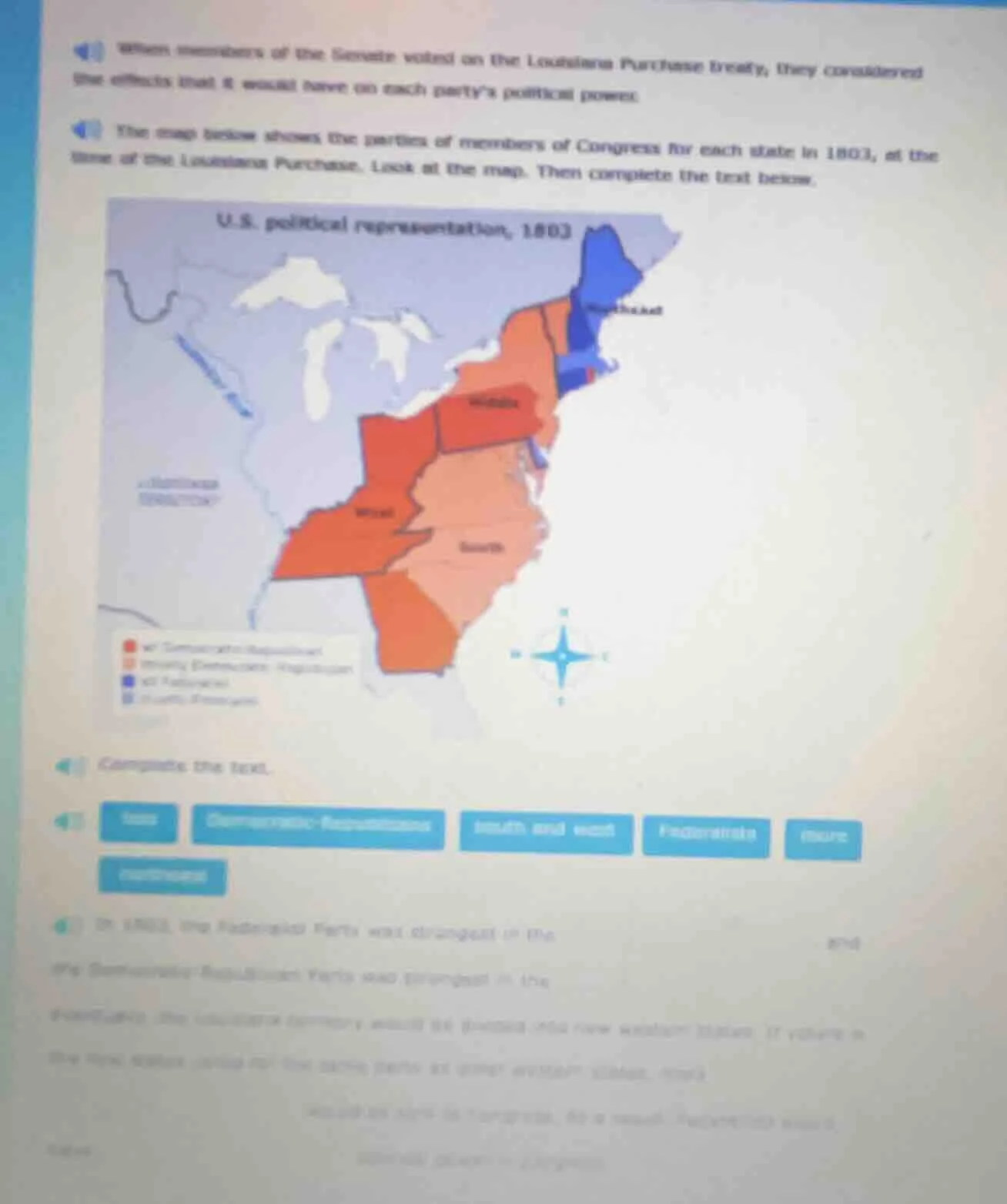 1) when members of the senate voted on the louisiana purchase treaty, t…