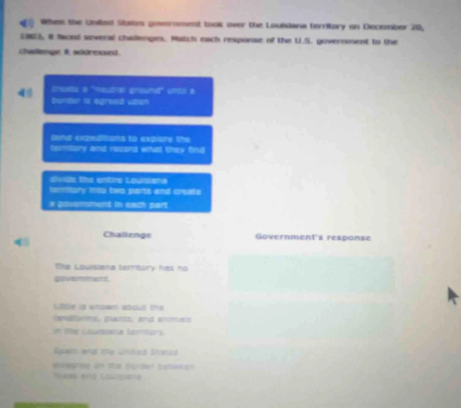 4) when the united states government took over the louisiana territory …