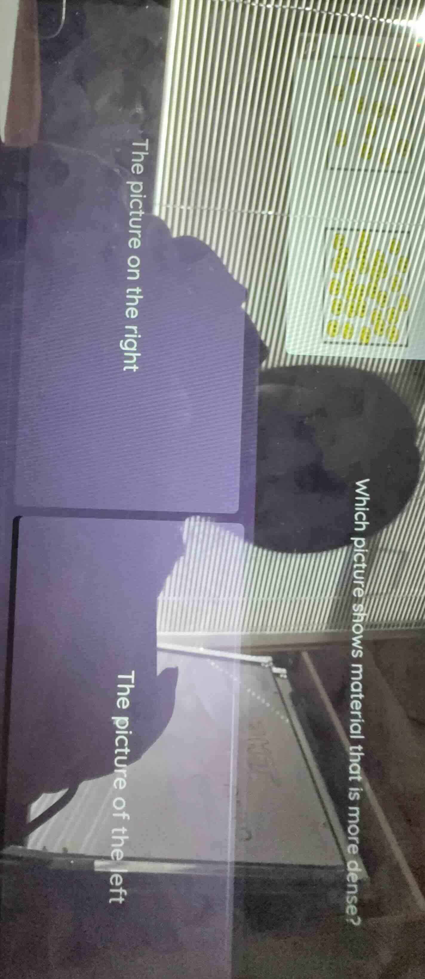 the picture on the right the picture of the left which picture shows ma…