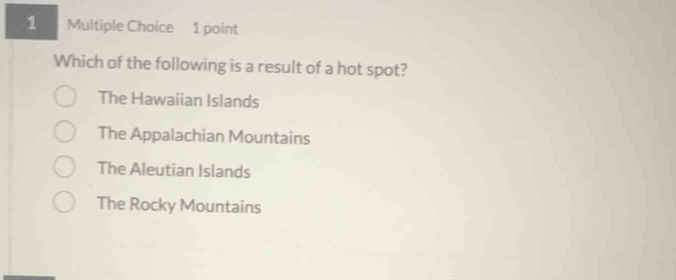 1 multiple choice 1 point which of the following is a result of a hot s…