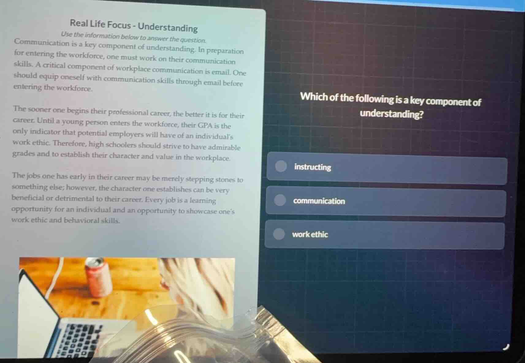 real life focus - understanding use the information below to answer the…