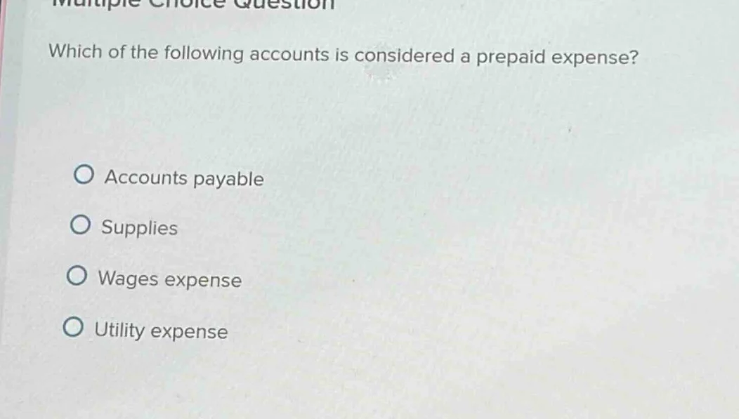 multiple choice question which of the following accounts is considered …