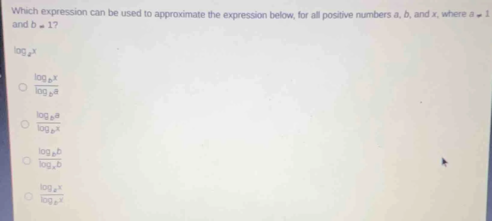 which expression can be used to approximate the expression below, for a…