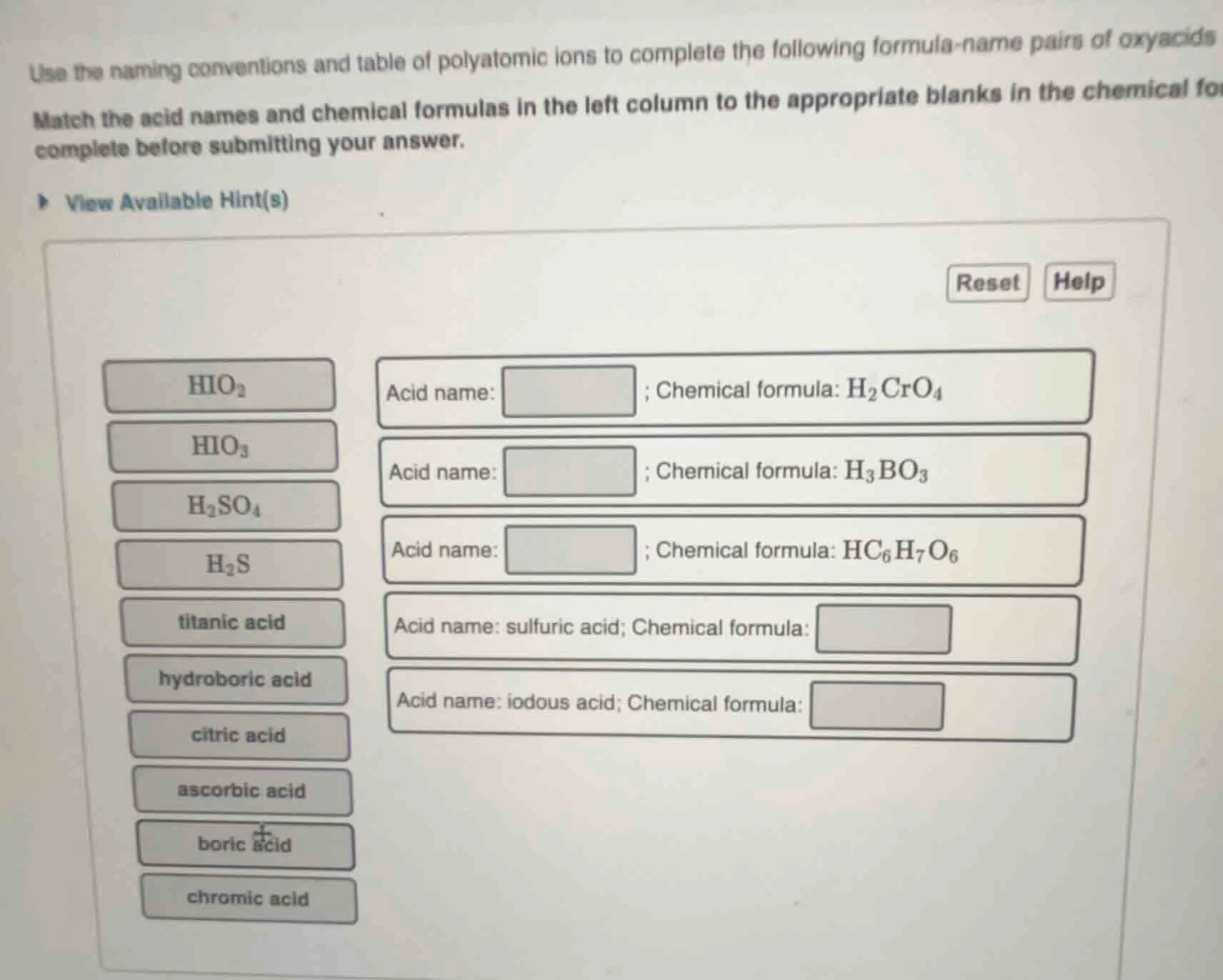 use the naming conventions and table of polyatomic ions to complete the…
