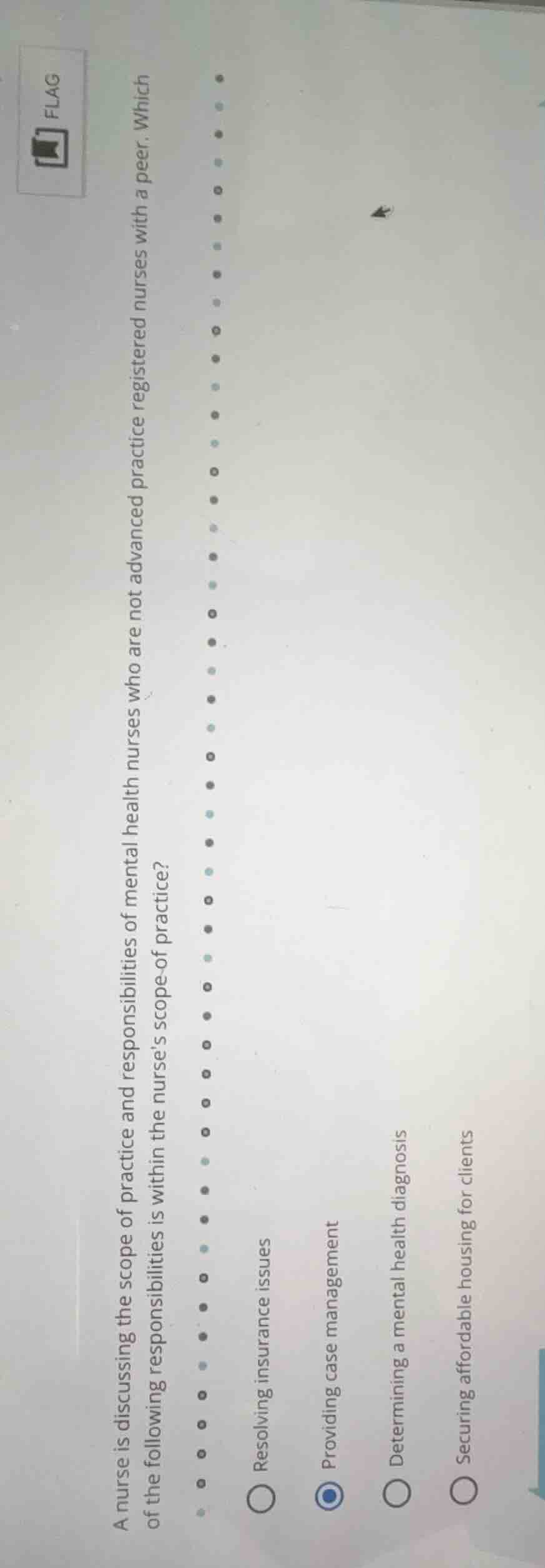 a nurse is discussing the scope of practice and responsibilities of men…