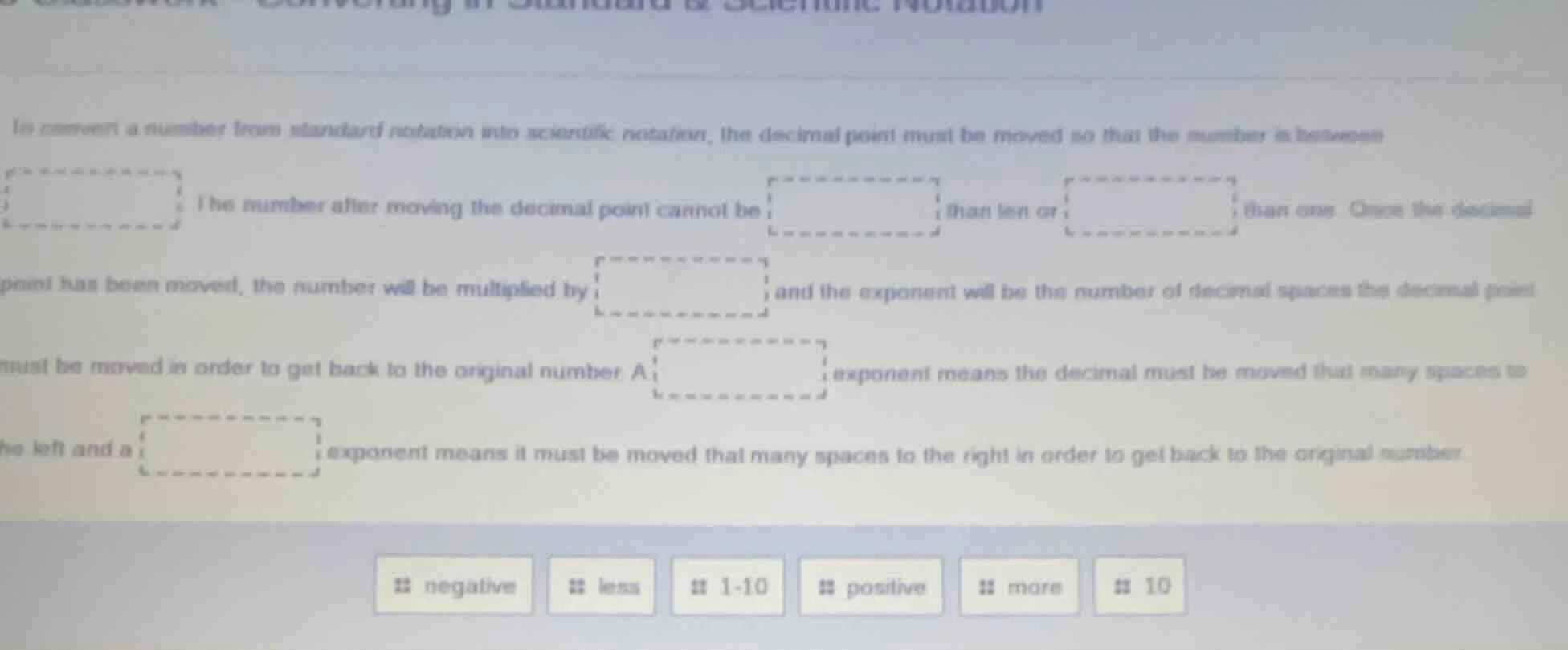 to convert a number from standard notation into scientific notation, th…