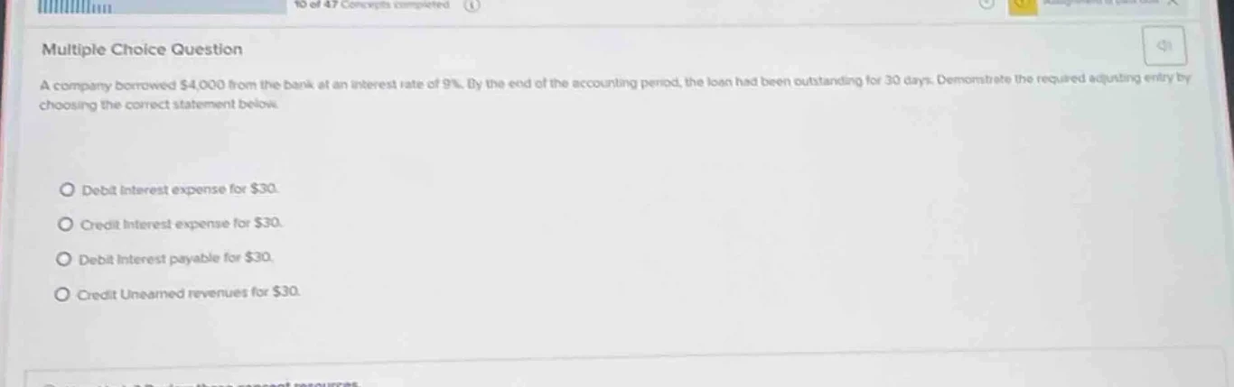 multiple choice question a company borrowed $4,000 from the bank at an …