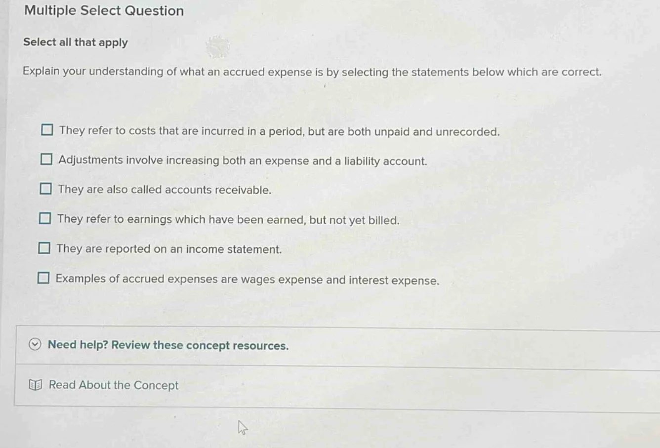 multiple select question select all that apply explain your understandi…