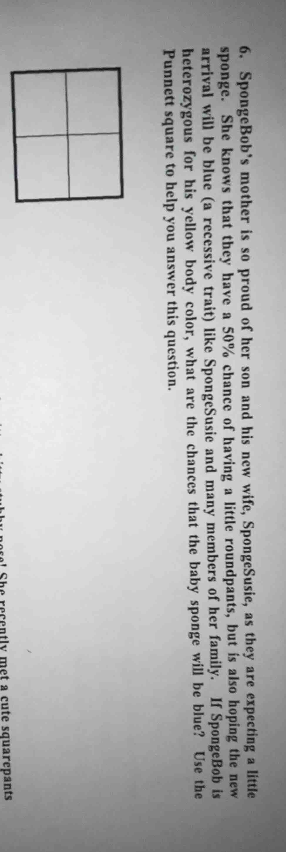 6. spongebobs mother is so proud of her son and his new wife, spongesus…