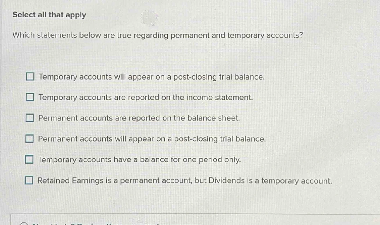 select all that apply which statements below are true regarding permane…