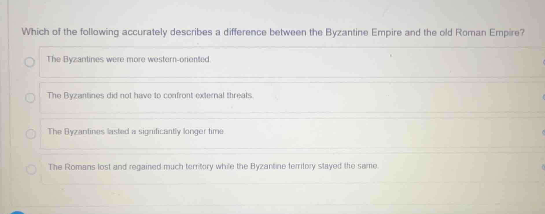 which of the following accurately describes a difference between the by…