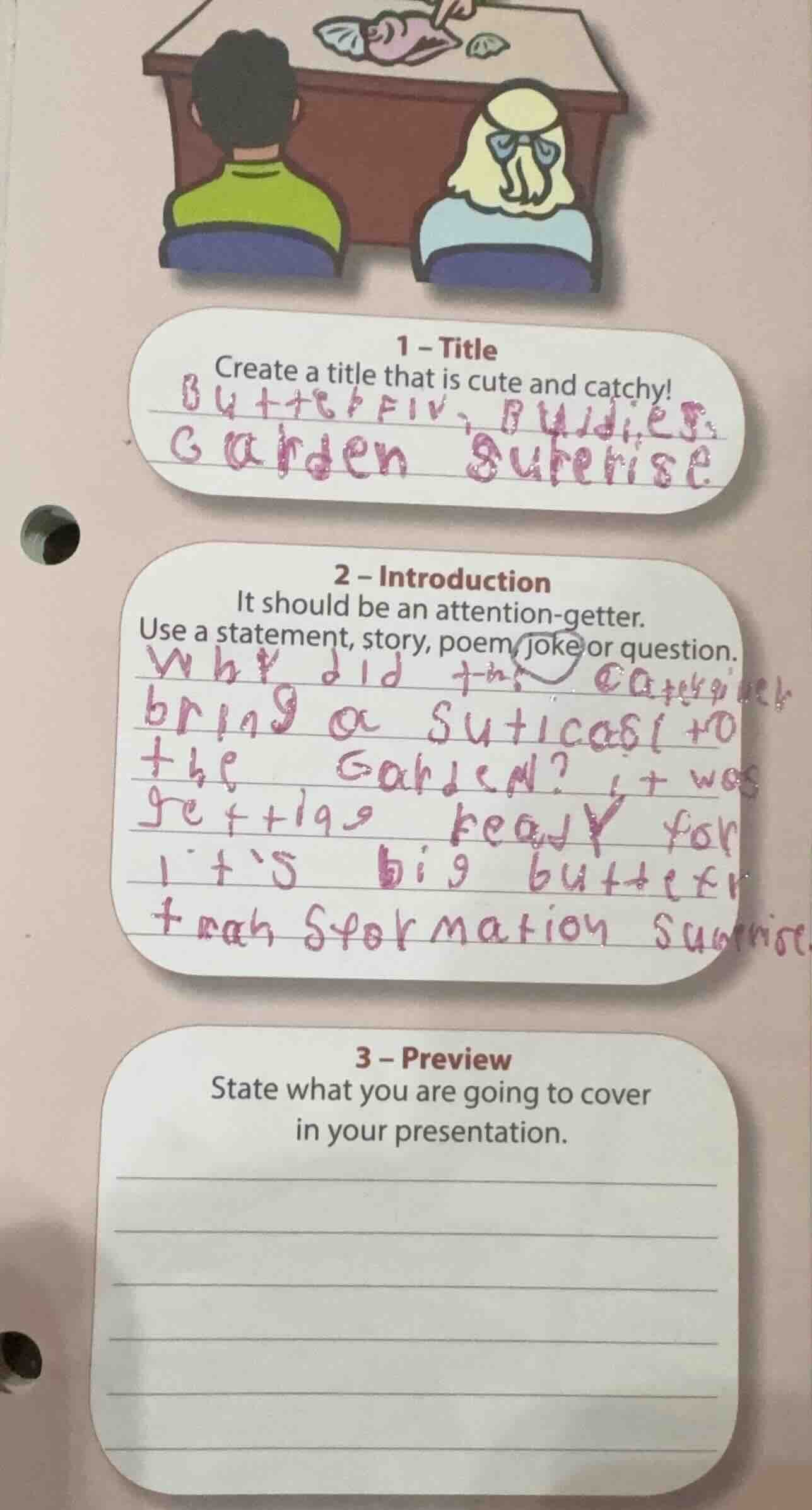 1 – title create a title that is cute and catchy! butterfly buddies gar…