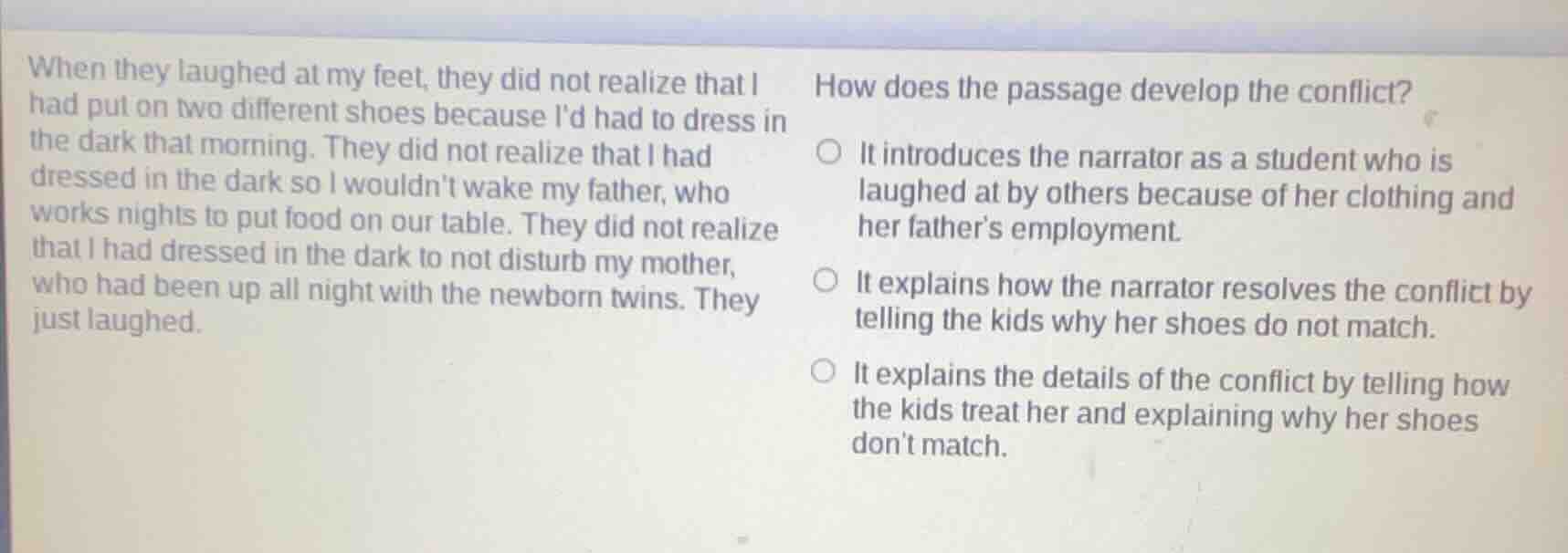 when they laughed at my feet, they did not realize that i had put on tw…