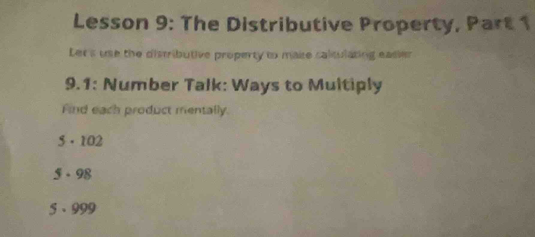 lesson 9: the distributive property, part 1 lets use the distributive p…