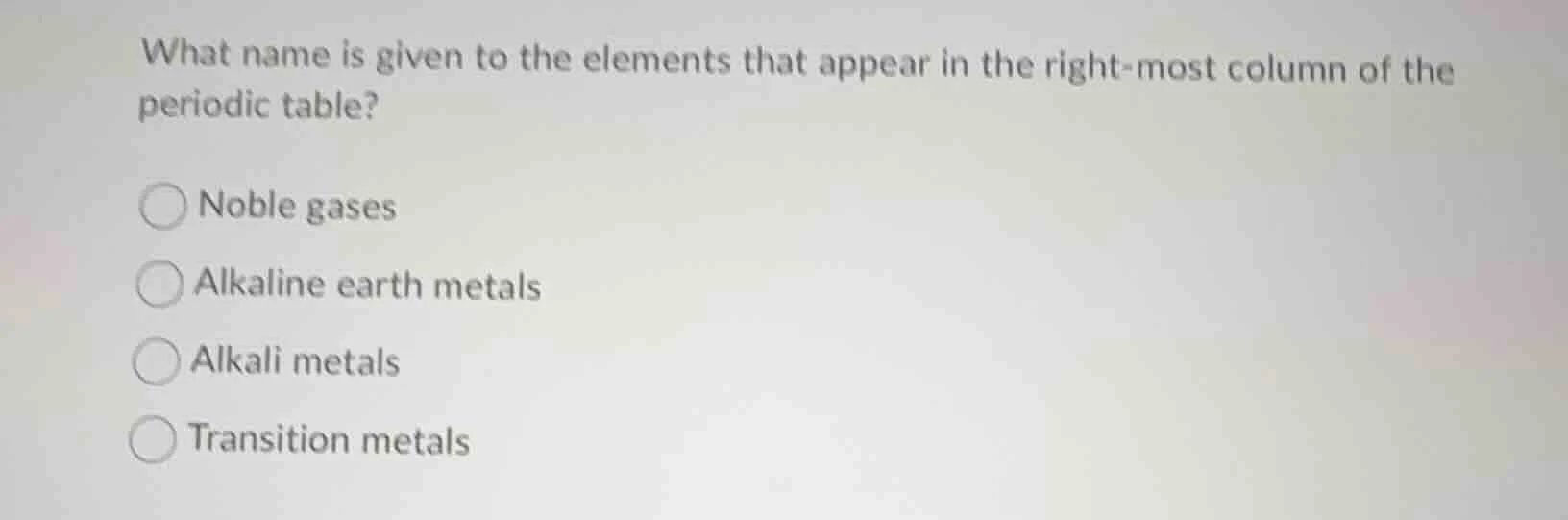 what name is given to the elements that appear in the right-most column…