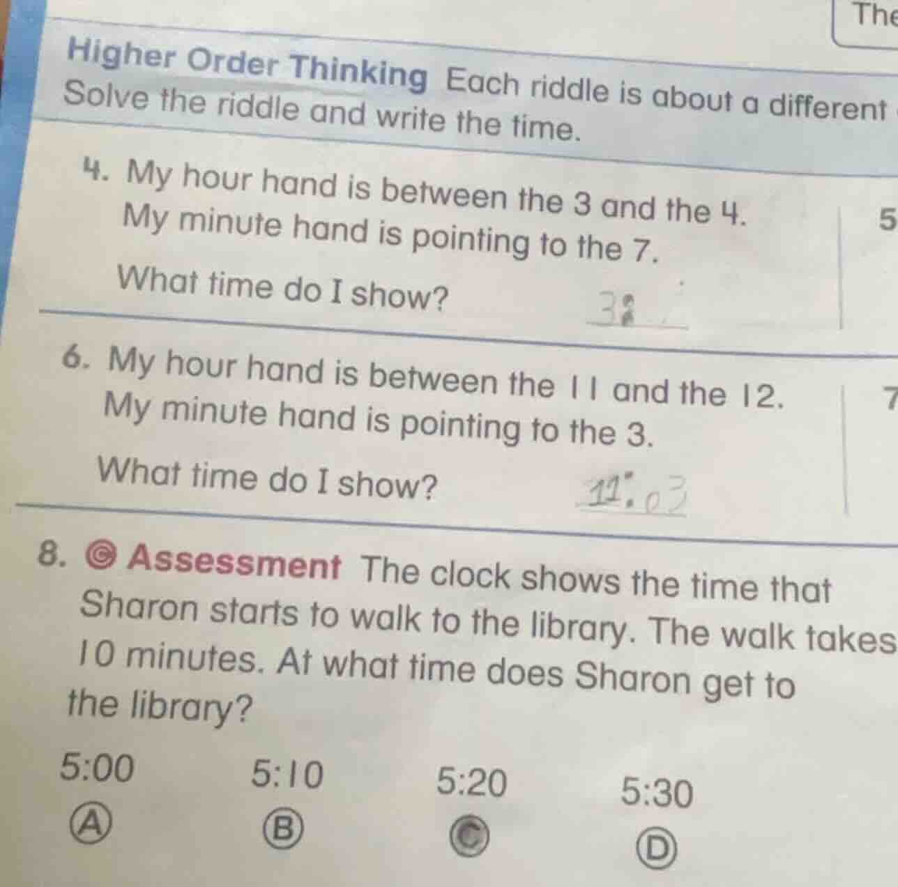 higher order thinking each riddle is about a differentsolve the riddle …