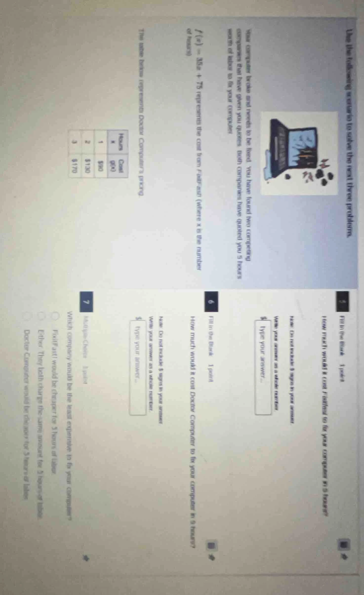 use the following scenario to solve the next three problems.your comput…