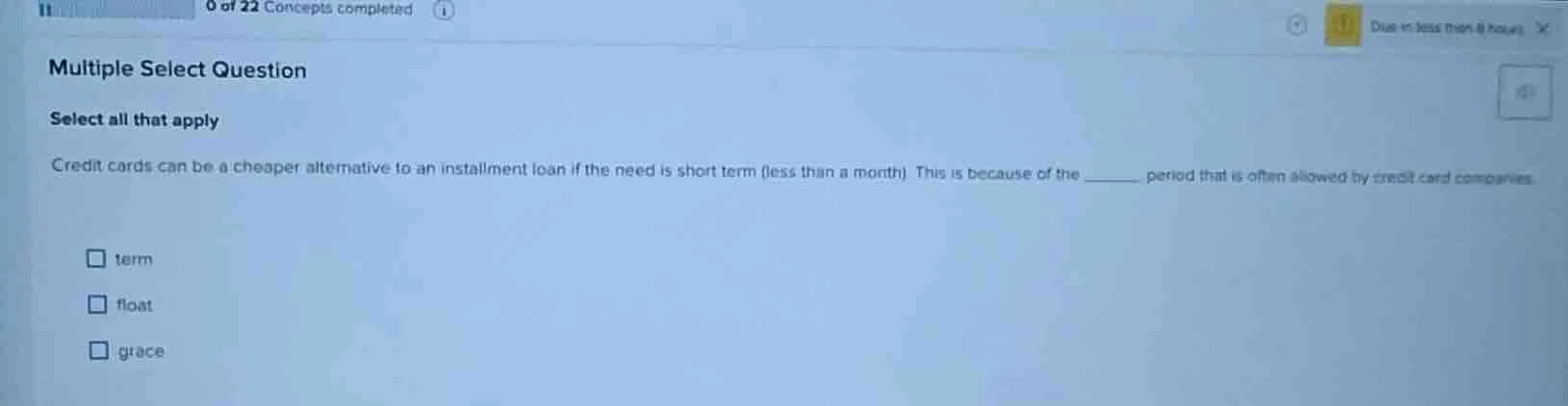 multiple select question select all that apply credit cards can be a ch…