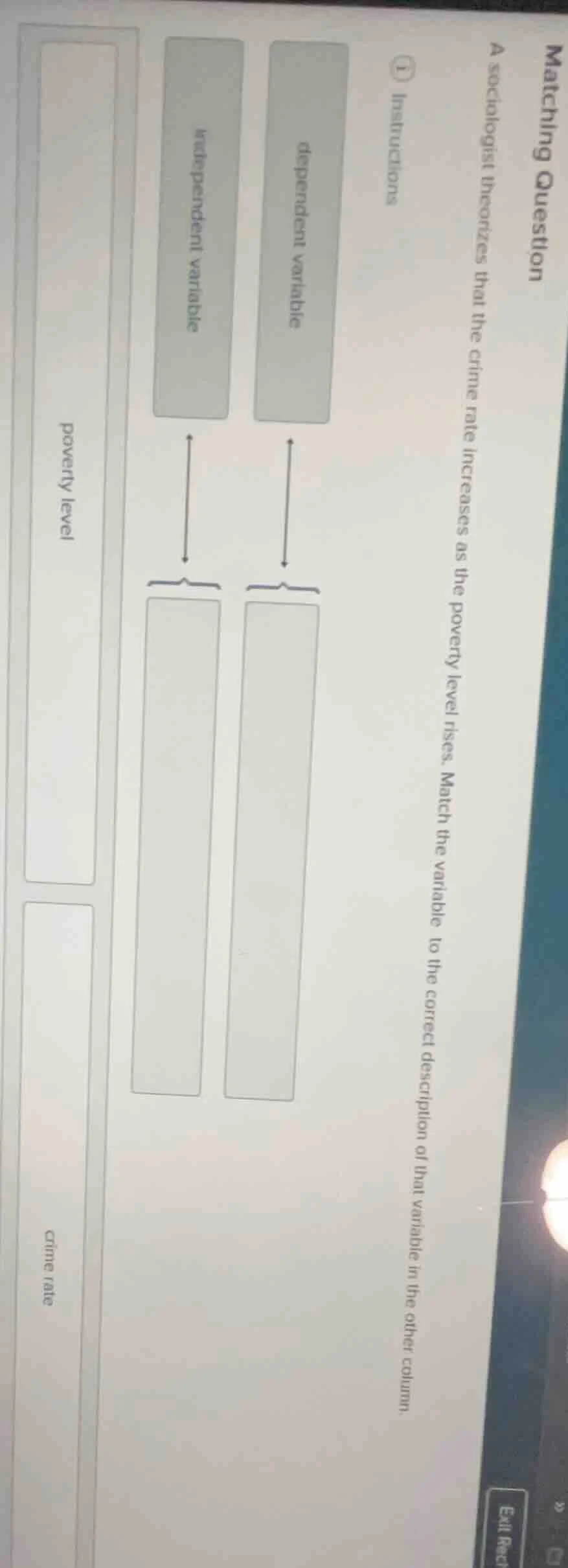 matching question a sociologist theorizes that the crime rate increases…