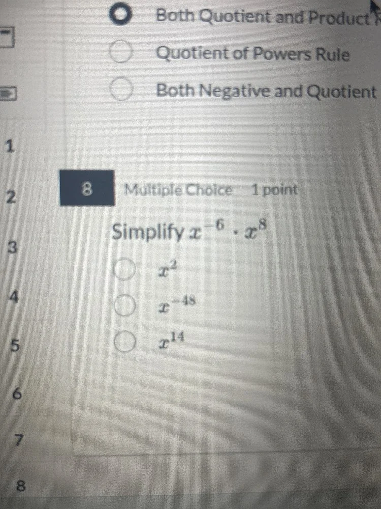 both quotient and productquotient of powers ruleboth negative and quoti…