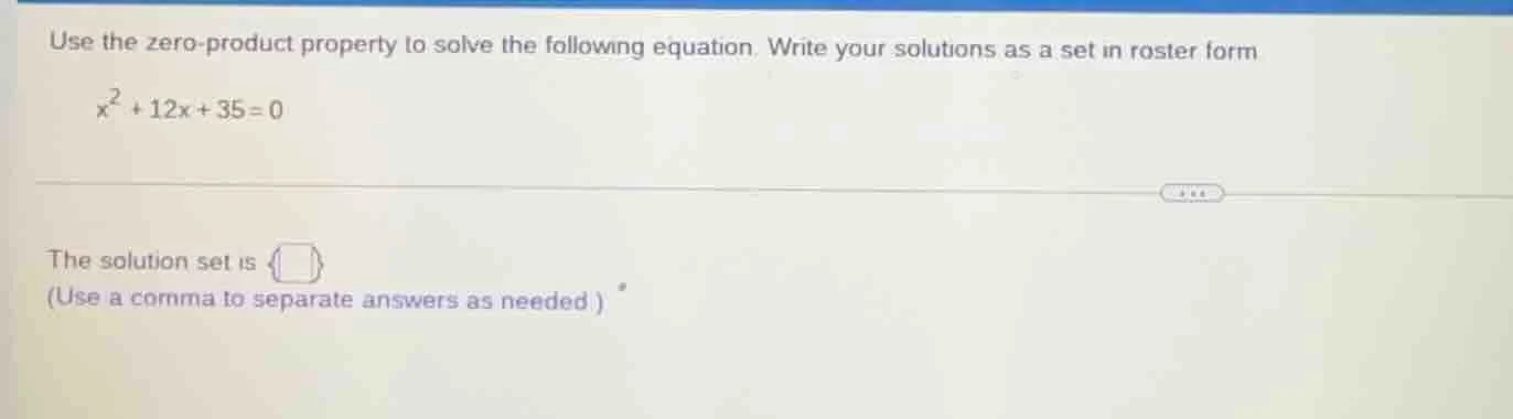 use the zero-product property to solve the following equation. write yo…