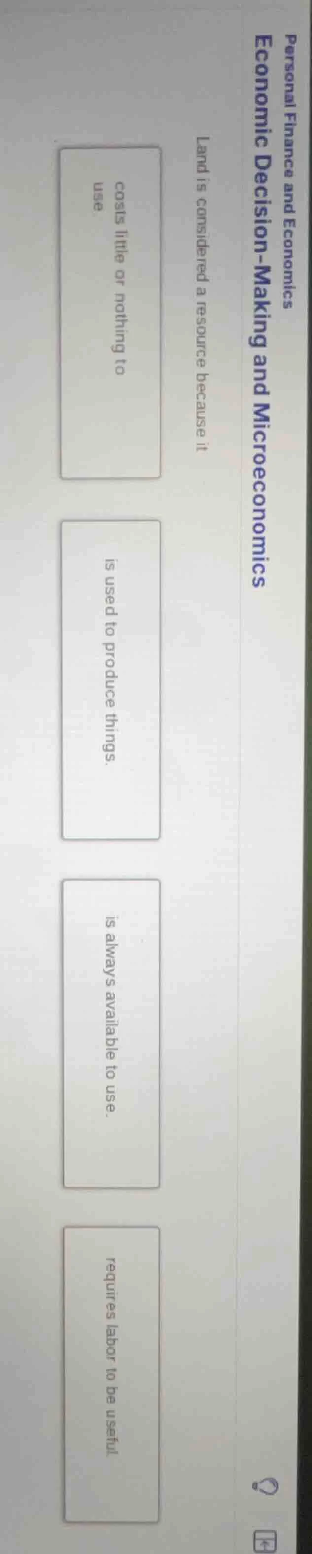 personal finance and economics economic decision-making and microeconom…
