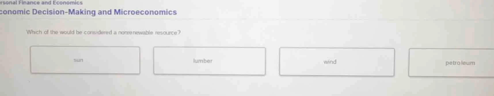 rsonal finance and economics conomic decision-making and microeconomics…