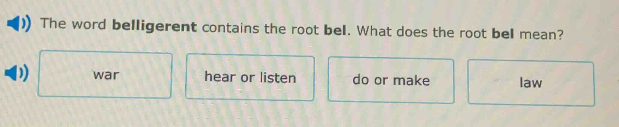 the word belligerent contains the root bel. what does the root bel mean…