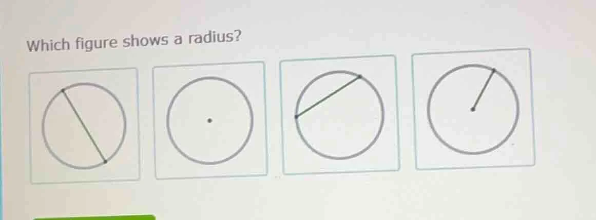 which figure shows a radius?