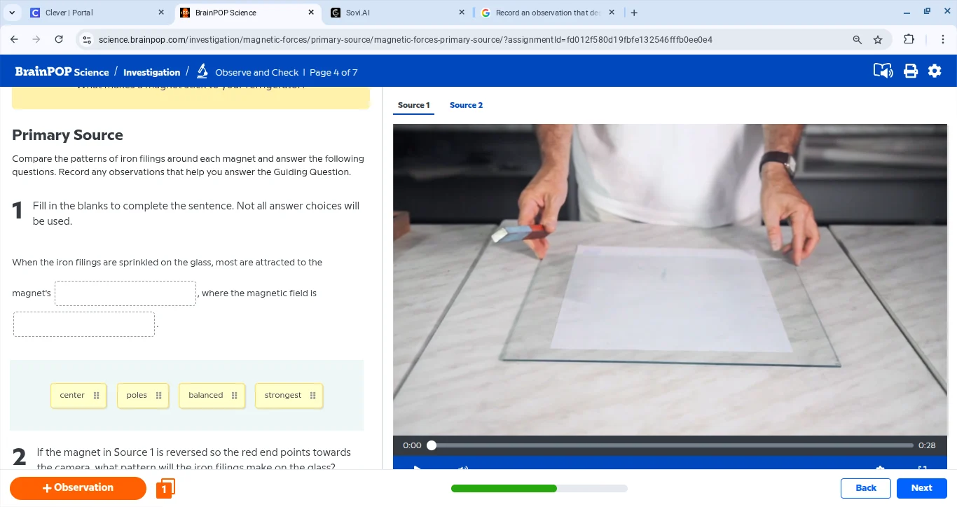 brainpop science / investigation / observe and check | page 4 of 7 prim…