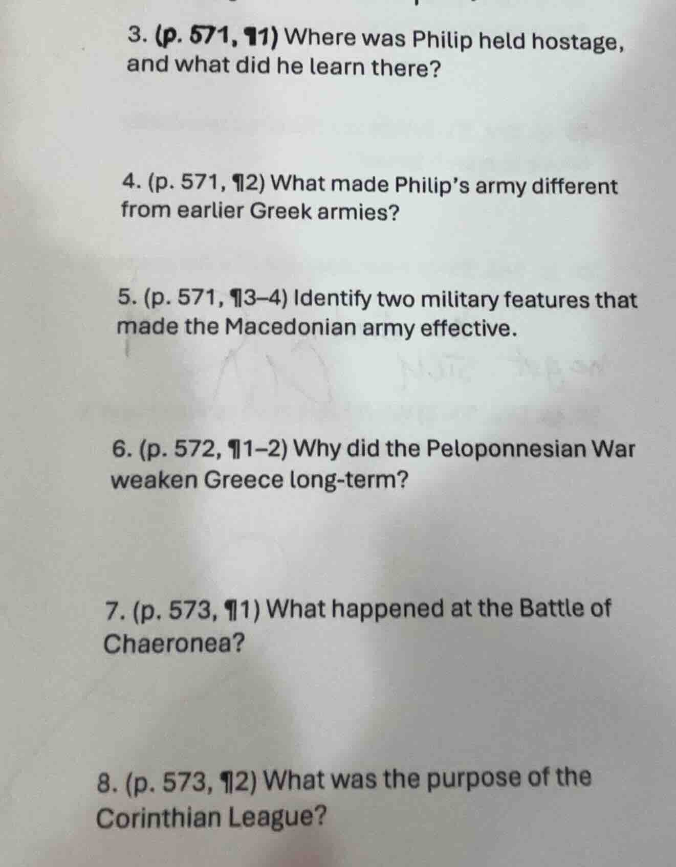 3. (p. 571, ¶1) where was philip held hostage, and what did he learn th…