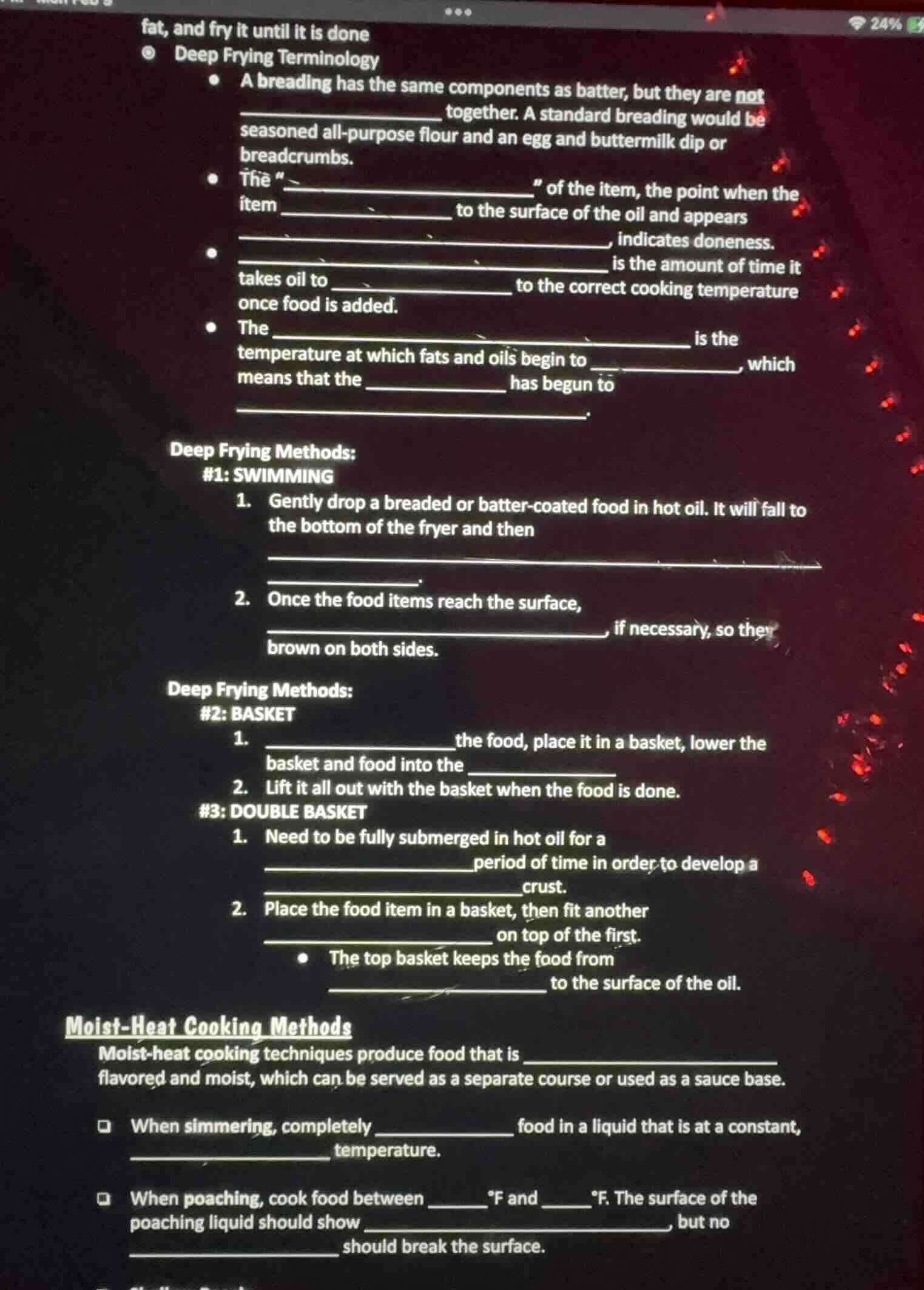 fat, and fry it until it is done⊙ deep frying terminology● a breading h…