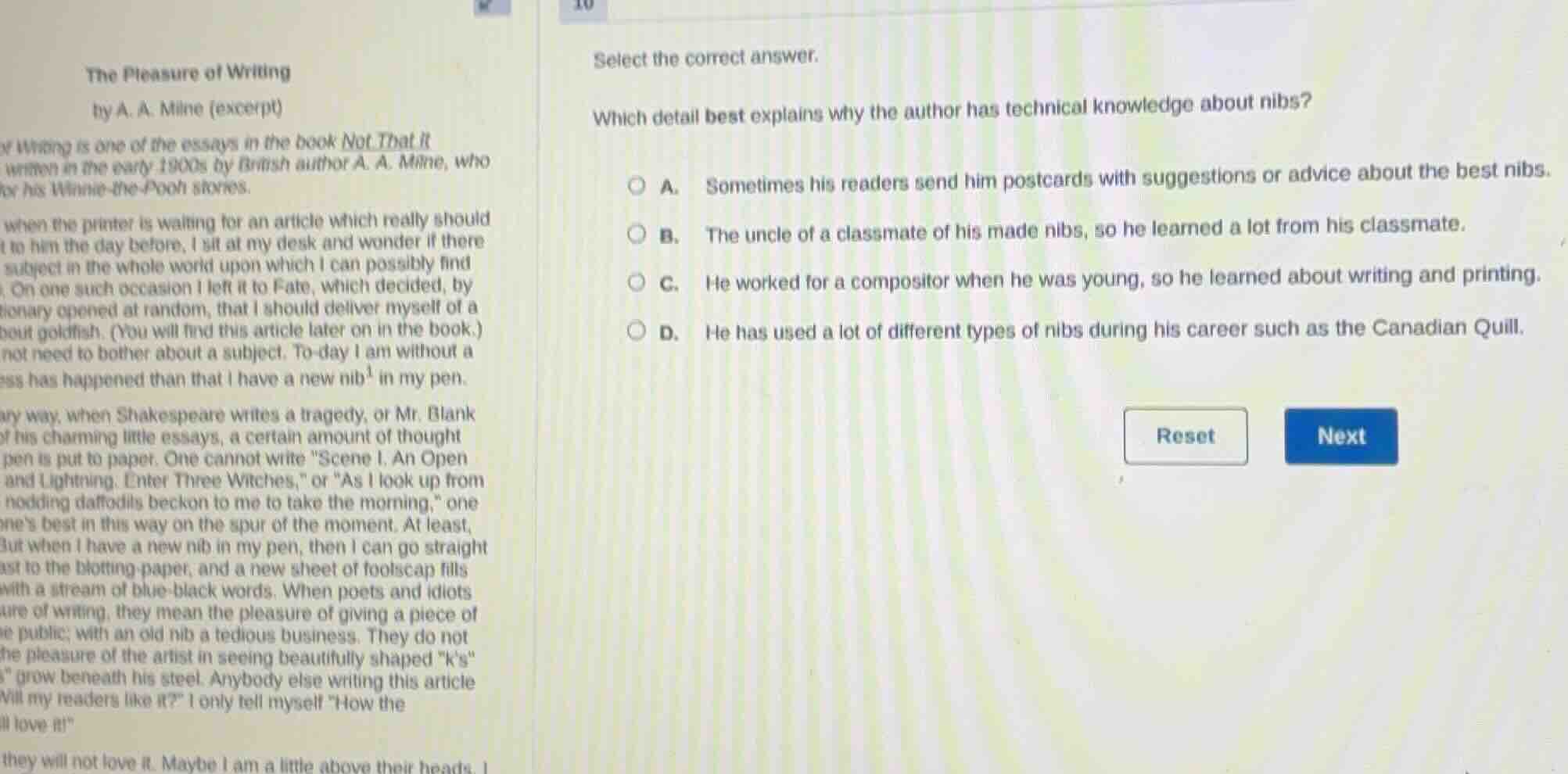 the pleasure of writingby a. a. milne (excerpt)writing is one of the es…