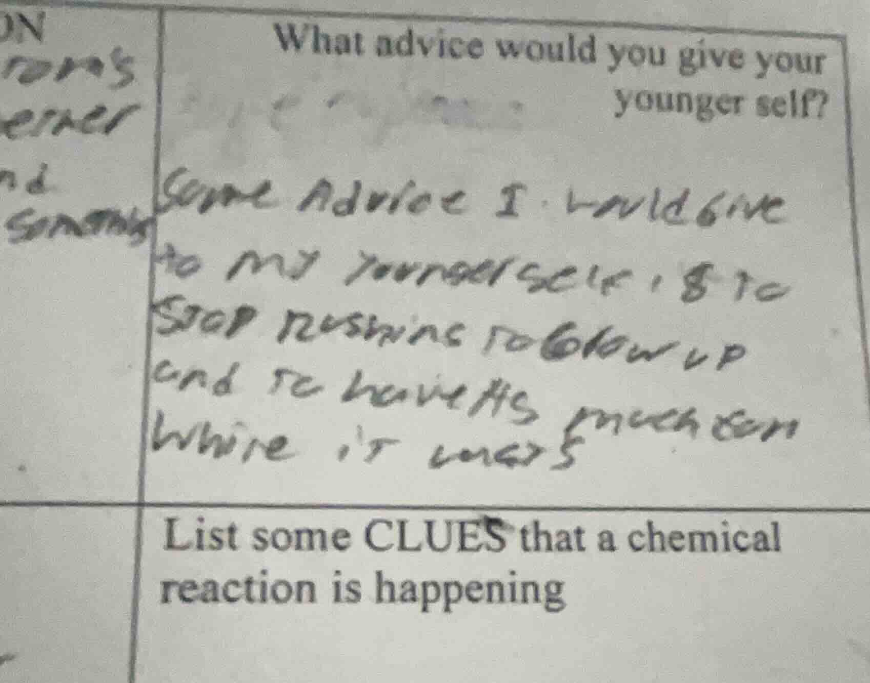 what advice would you give your younger self? some advice i would give …