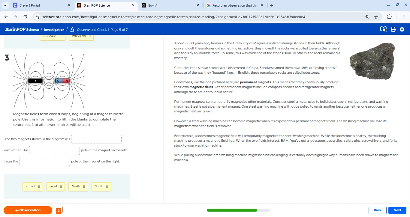 brainpop science / investigation / observe and check | page 5 of 7 attr…