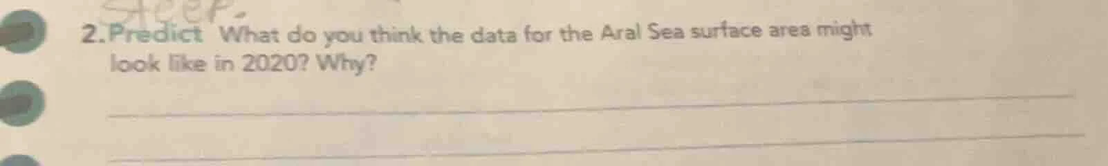 2.predict what do you think the data for the aral sea surface area migh…