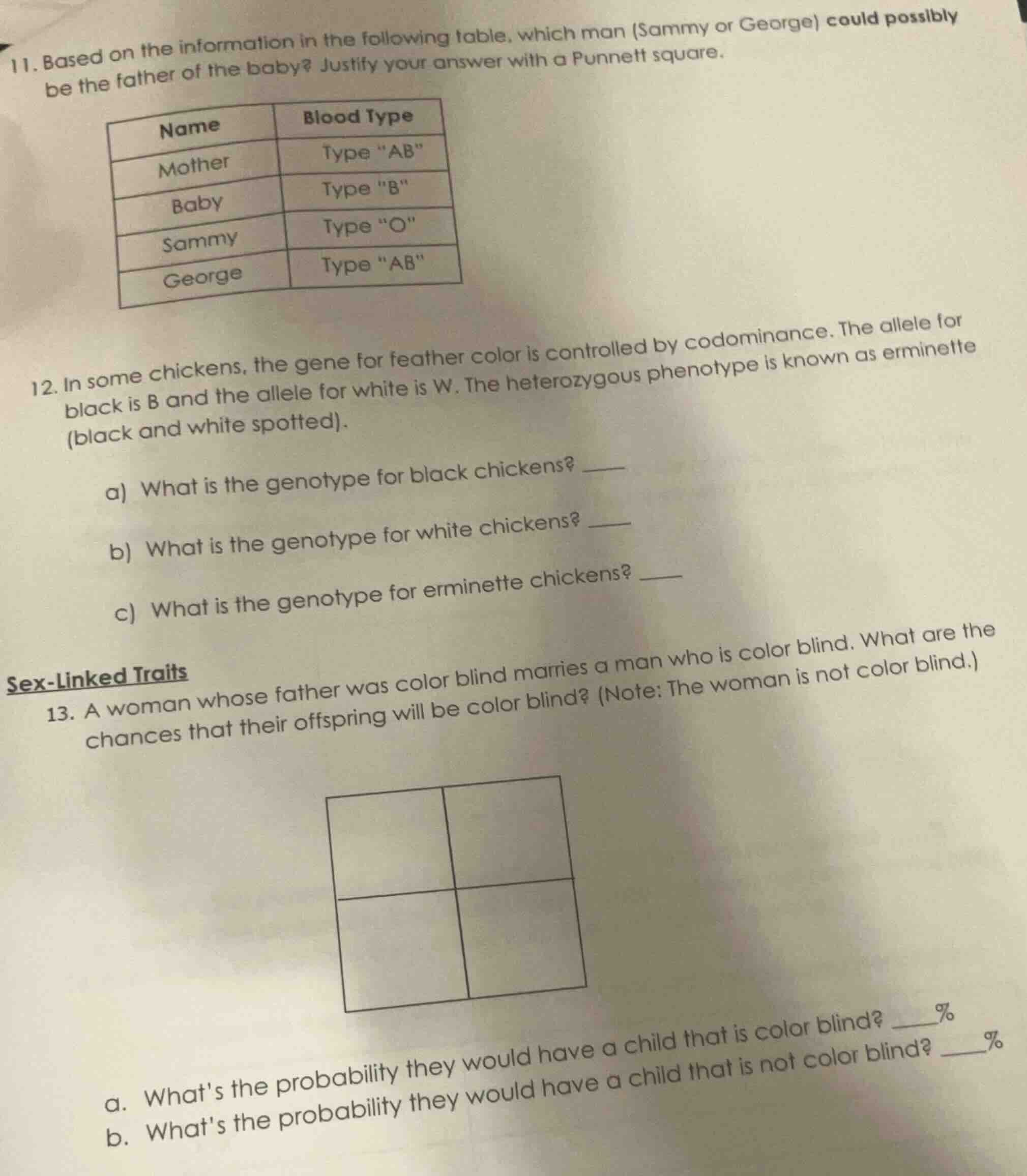 11. based on the information in the following table, which man (sammy o…
