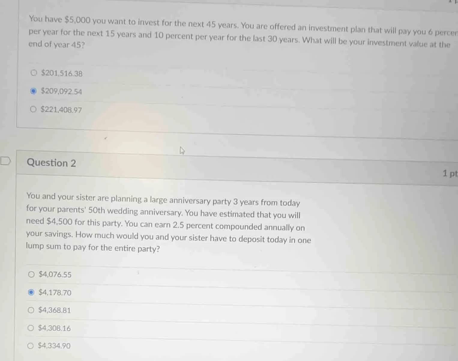 you have $5,000 you want to invest for the next 45 years. you are offer…