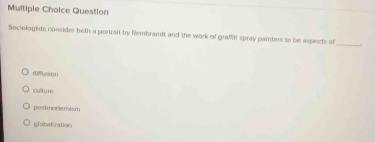 multiple choice question sociologists consider both a portrait by rembr…
